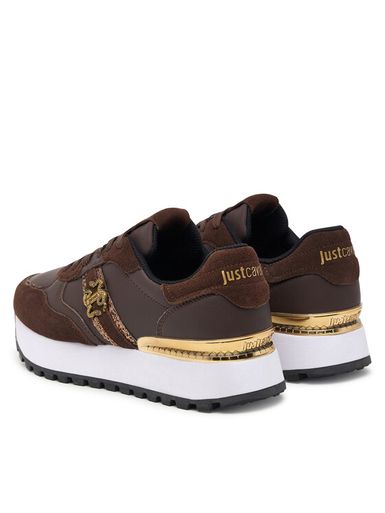 Just Cavalli Just Cavalli Сникърси 81RA3SJ2 ZPC51 Тъмнокафяв
