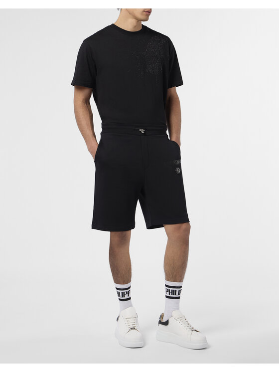 PHILIPP PLEIN PHILIPP PLEIN Pantaloncini sportivi 26001 Nero Jogger Fit