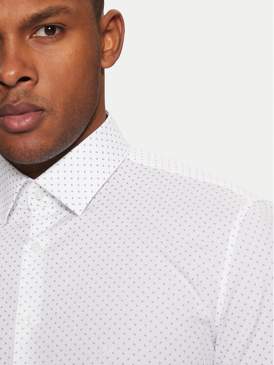 Calvin Klein Calvin Klein Cămașă K10K113846 Alb Slim Fit