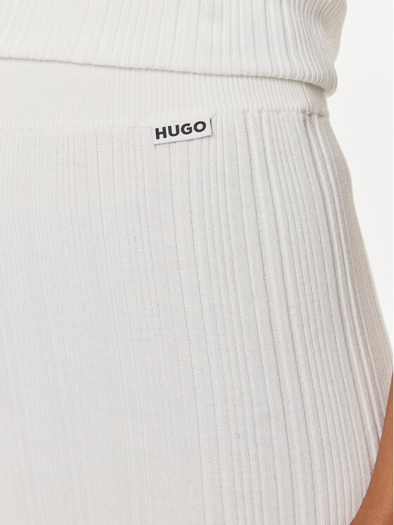 HUGO Hugo Suknja olovka Sareplie 50514292 Écru Slim Fit