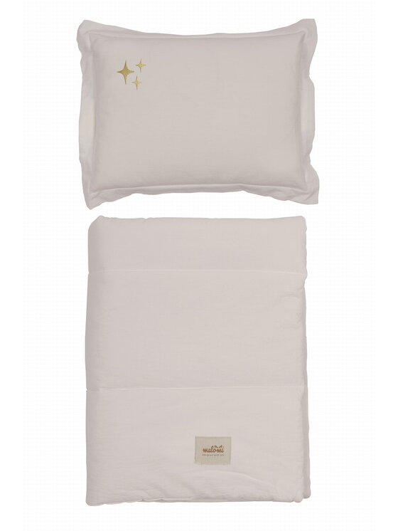 Komplet pościeli Malomi, bedding/set/washed/stars/natural