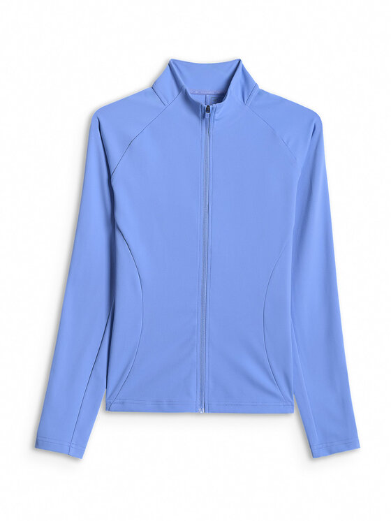 4F 4F Bluza BASIC+ Niebieski Slim Fit