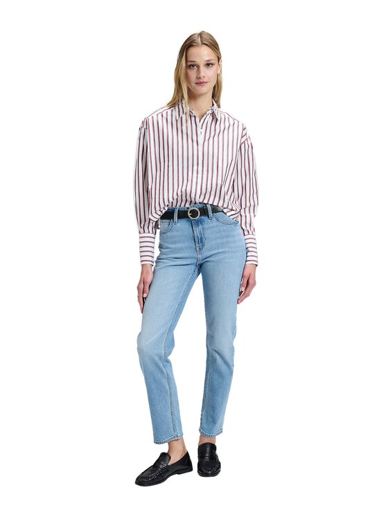 Lee Lee Jeansy 112385781 Niebieski Straight Leg
