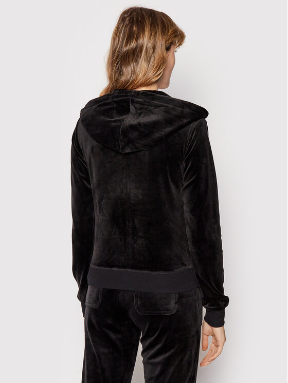Juicy Couture Juicy Couture Mikina Robertson JCAP176 Černá Slim Fit