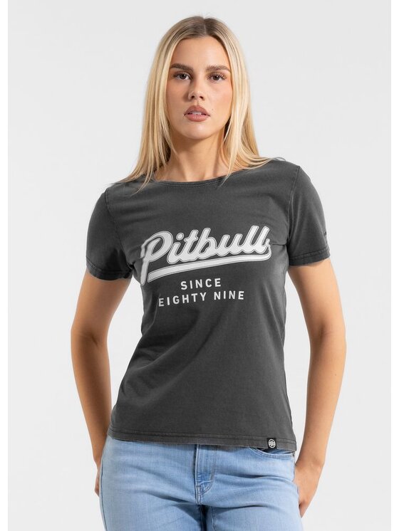 PITBULL PITBULL T-Shirt ANGEL LOGO Szary Regular Fit