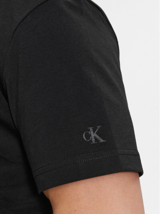 Calvin Klein Jeans Calvin Klein Jeans T-Shirt Institutional J30J324671 Czarny Regular Fit