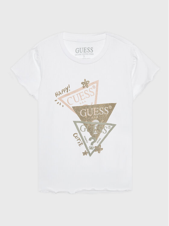 T-shirt K3GI09 K6YW1 Bianco Regular Fit