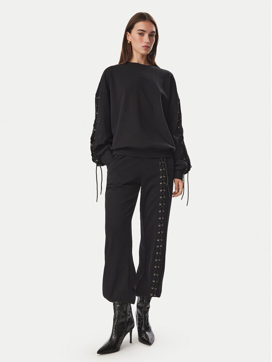 Liu Jo Liu Jo Dressipüksid TF6277 F0334 Must Relaxed Fit
