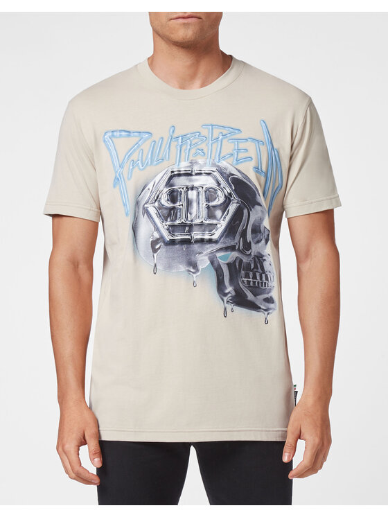 PHILIPP PLEIN PHILIPP PLEIN T-shirt 4693 Beige Regular Fit