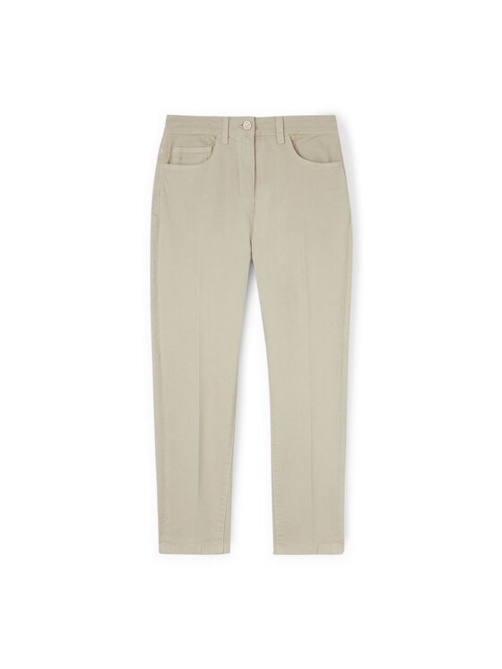 Motivi Motivi Pantaloni di tessuto P730Q003765N011 Crema Boy Fit