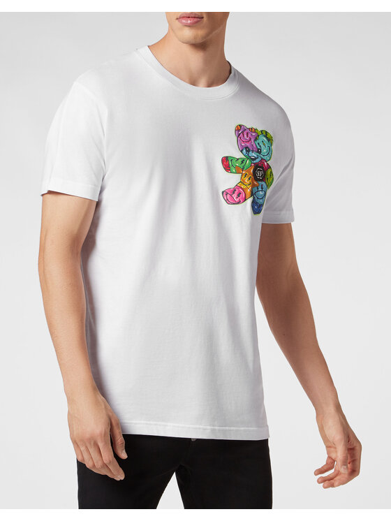 PHILIPP PLEIN PHILIPP PLEIN T-Shirt 415 Biały Regular Fit
