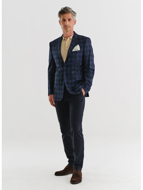 Pako Lorente Pako Lorente Marynarka P23WP-3X-007 Granatowy Slim Fit