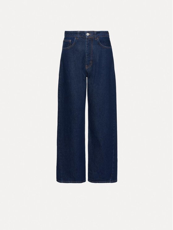 La Mania La Mania Jeansy UMI Tmavomodrá Basic Fit