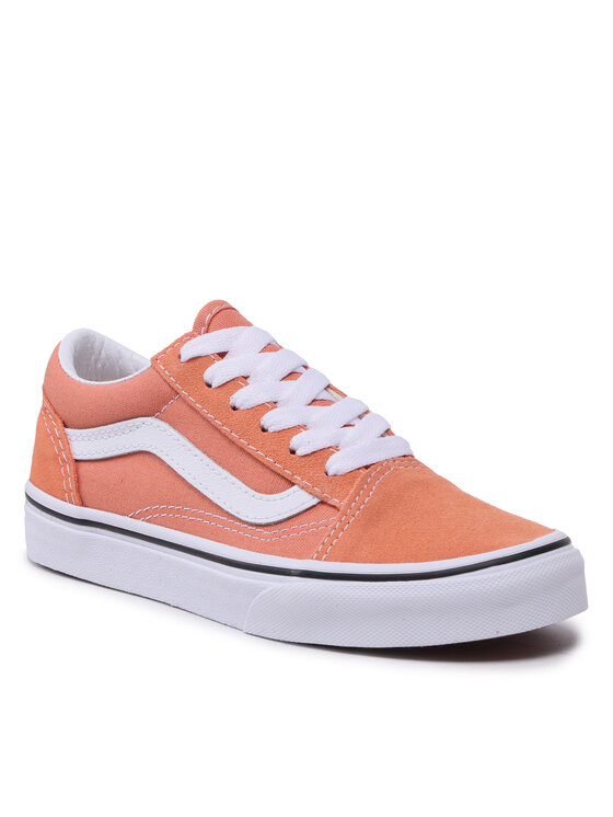 Vans old skool orange discount