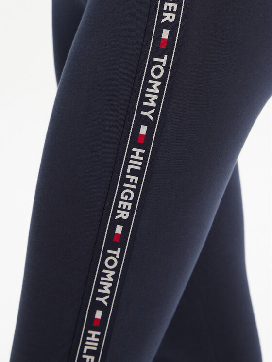 Tommy Hilfiger Tommy Hilfiger Legginsy UW0UW00563 Granatowy Slim Fit