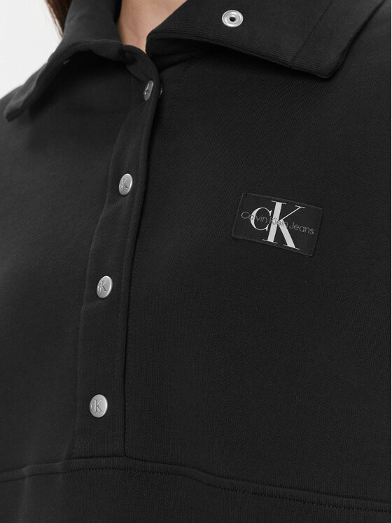 Calvin Klein Jeans Calvin Klein Jeans Majica dugih rukava J20J222550 Crna Regular Fit