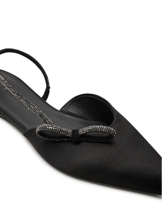 Max Mara Max Mara Балеринки Crystalsling 2424526431600 Черен