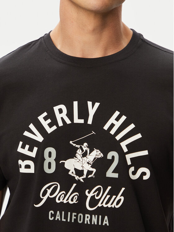 Beverly Hills Polo Club Beverly Hills Polo Club Majica P-SS26M-TS1290 Črna Regular Fit