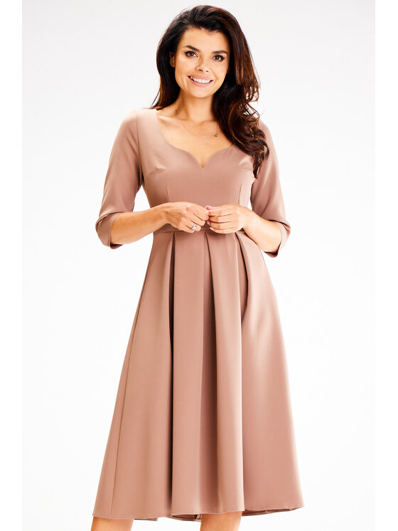 Awama Awama Abito da sera A598 Marrone Basic Fit
