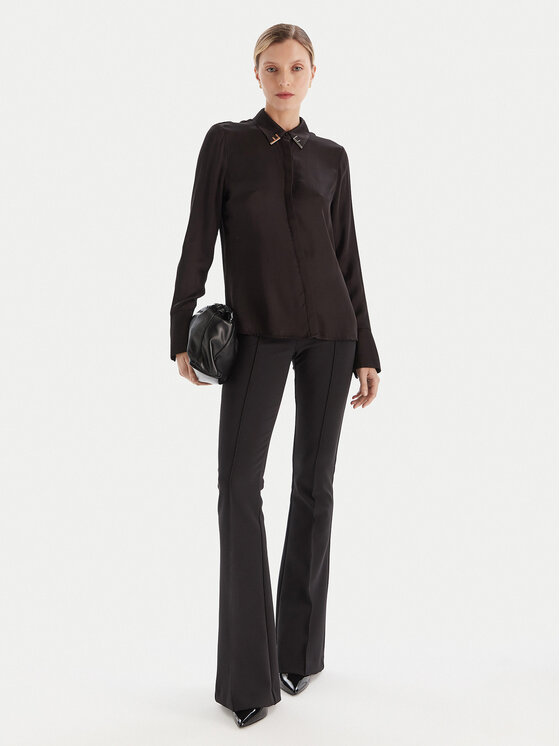 Fracomina Fracomina Camicia FS25WT6010W65101 Nero Regular Fit