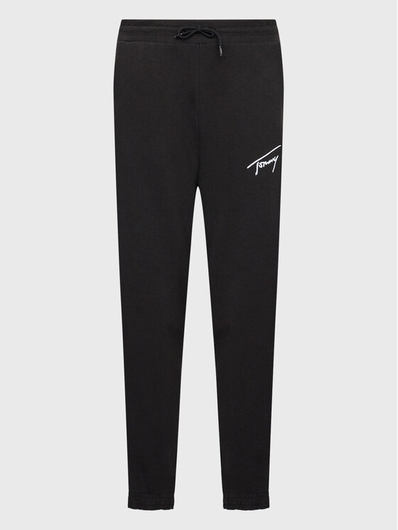 Tommy Jeans Tommy Jeans Долнище анцуг Signature DW0DW13821 Черен Regular Fit
