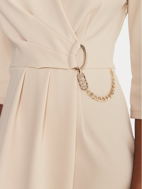 Rinascimento Rinascimento Abito da cocktail CFC0020071002 Beige Regular Fit