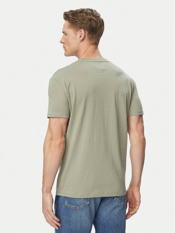 Tommy Jeans Tommy Jeans T-Shirt DM0DM20744 Πράσινο Regular Fit