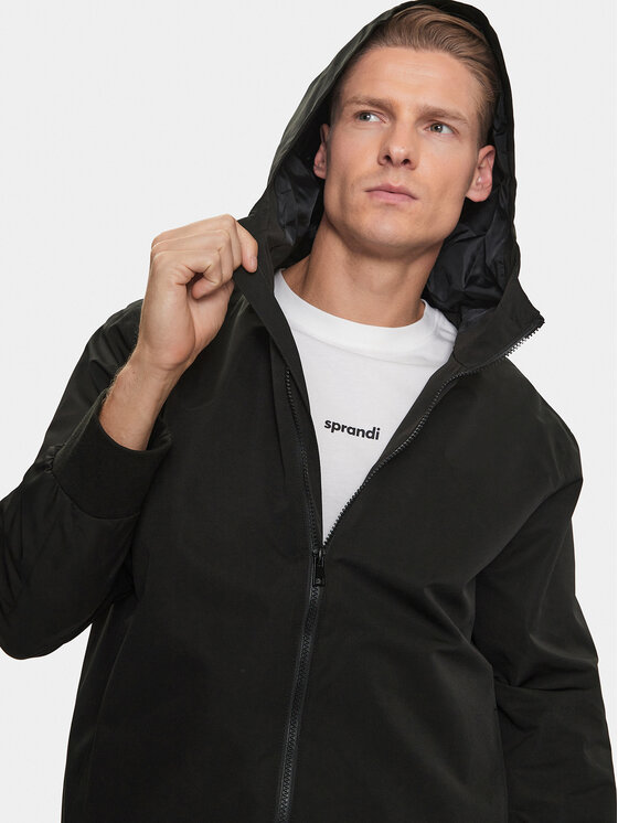 Sprandi Sprandi Geacă SP3-KUM020 Negru Regular Fit