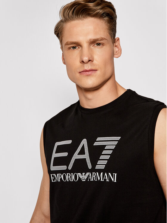 EA7 Emporio Armani TankTop 3KPT80 PJ02Z 1200 Schwarz Regular Fit