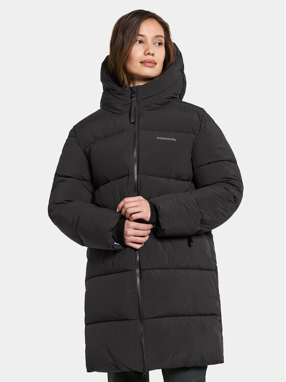 Didriksons Didriksons Hanorac Nomi Wns Parka 3 504832 Negru Regular Fit