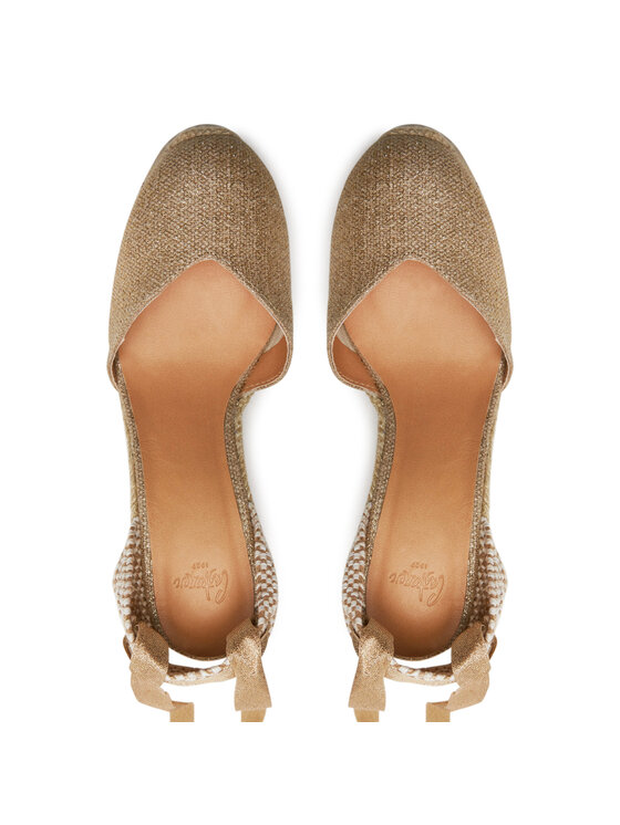Castañer Castañer Espadryle Chiara/8Ed/032 023196 Złoty