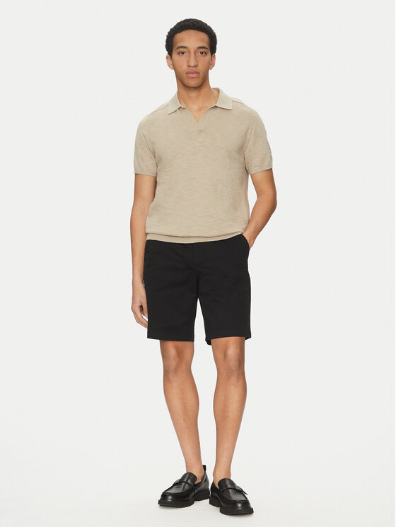Calvin Klein Jeans Calvin Klein Jeans Šortky z materiálu LV040EM618 Černá Regular Fit