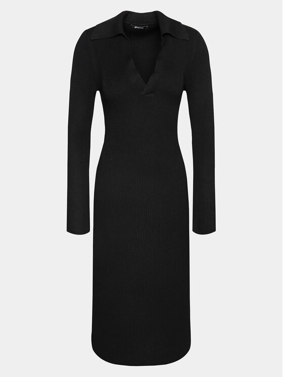 Gina Tricot Gina Tricot Strickkleid 20110 Schwarz Regular Fit