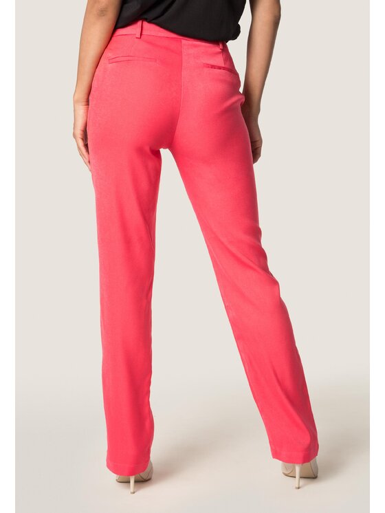 QUIOSQUE QUIOSQUE Spodnie damskie 3SF003 Koralowy Regular Fit