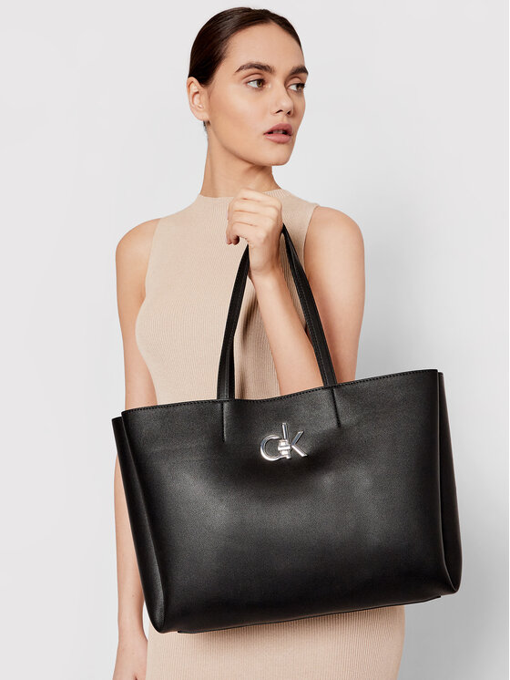 Calvin Klein Rankinė Shopper W/Laptop Pouch K60K607880 Juoda • Modivo.lt