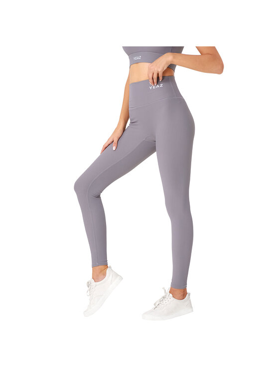 Yeaz Yeaz Legginsy CLUB LEVEL Leggings Szary Slim Fit