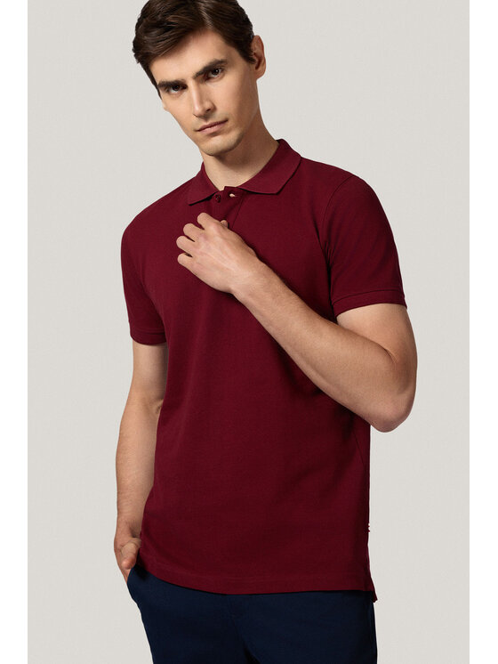 Próchnik Próchnik Polo PM5 PO073125000019 Bordowy Regular Fit