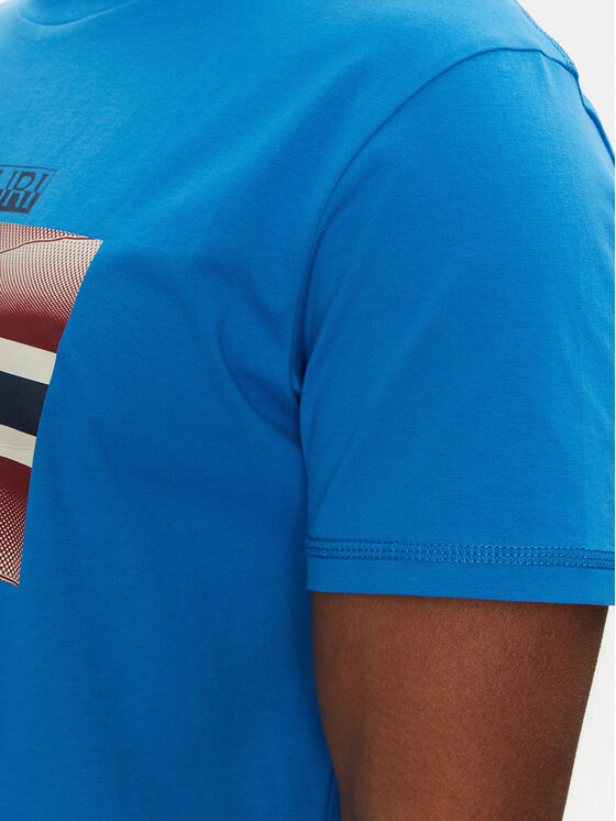 Napapijri Napapijri T-shirt S-Lari NP0A4IE5B2W1 Plava Regular Fit