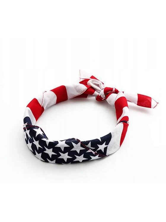 Chusta na głowę Urban Socks, Kolorowe, Bandana Flag Pattern USA Czerwono Biało Granatowa uni