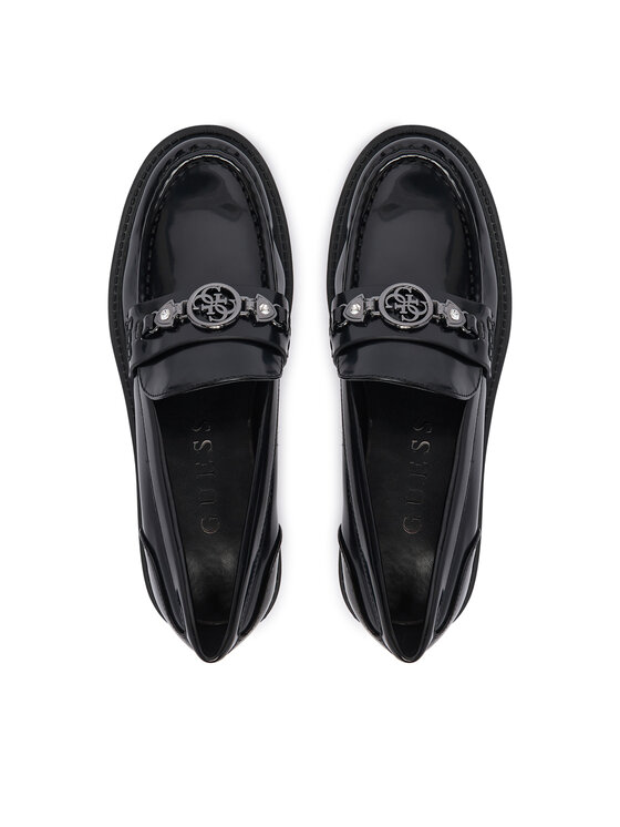 Guess Guess Loafersy FLFYAA ELE14 Czarny
