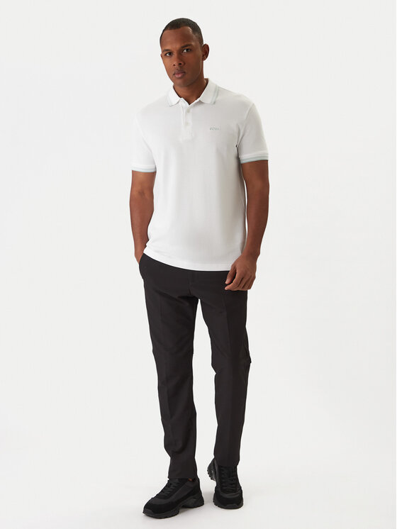 BOSS BOSS Тениска с яка и копчета Paddy 50469055 Бежов Regular Fit