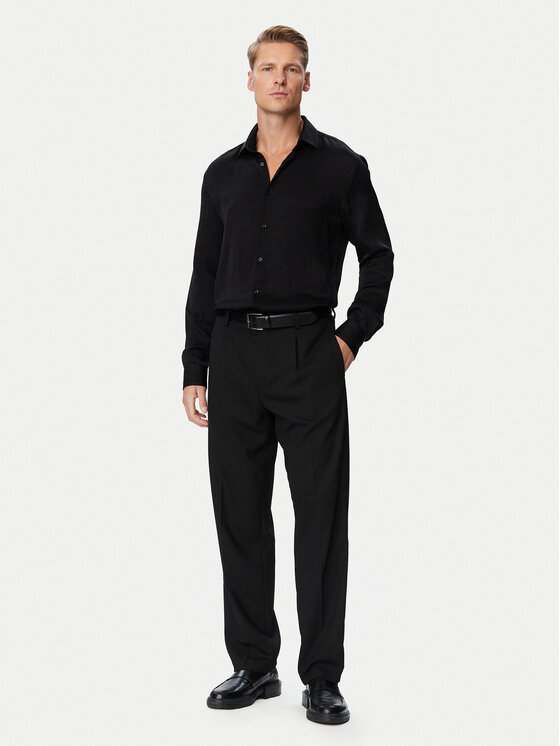 HUGO HUGO Krekls Kenno  50570331 Melns Slim Fit