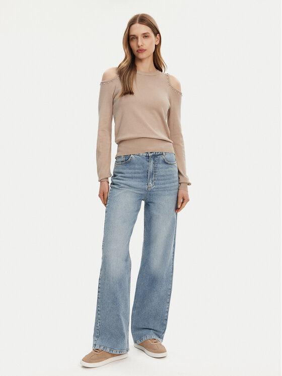 ONLY ONLY Sweter Gila 15339512 Beżowy Regular Fit