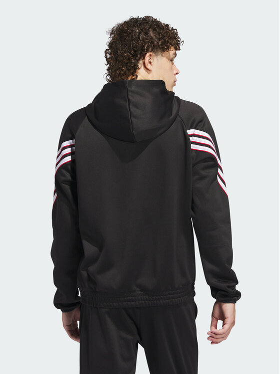 adidas adidas Bluza techniczna Basketball Crazy Warm Czarny Loose Fit