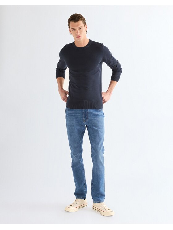 Wrangler Wrangler Jeansy LARSTON Niebieski Slim Fit