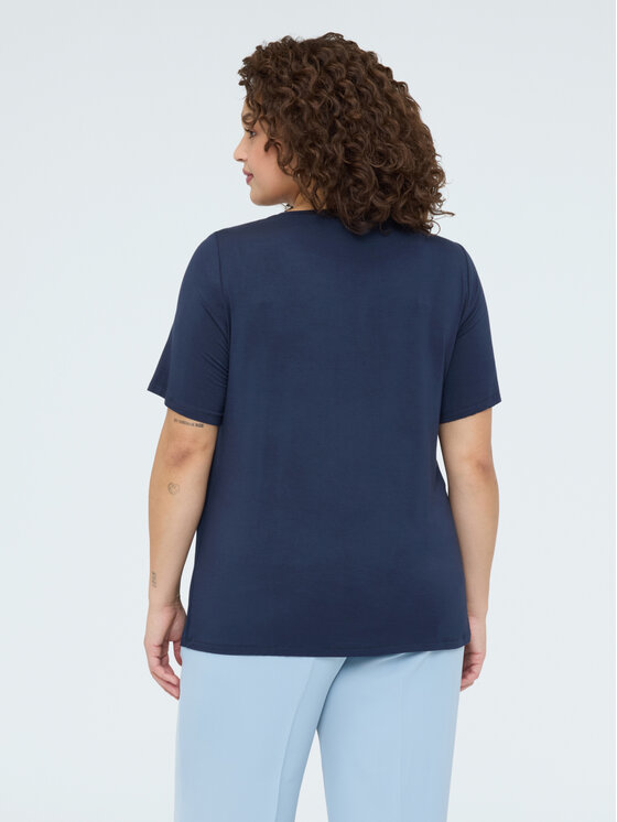 Fiorella Rubino Fiorella Rubino T-shirt G07SL009060N034 Blu Boxy Fit