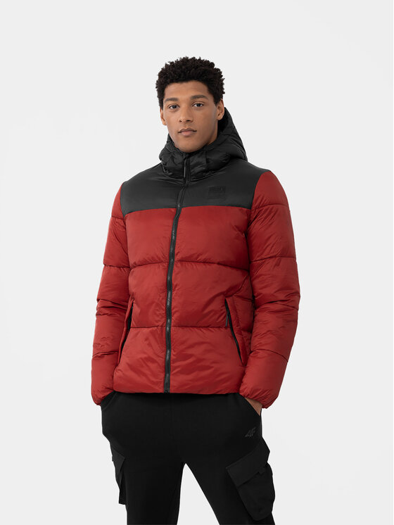 4F 4F Зимно яке 4FAW23TDJAM243 Червен Regular Fit