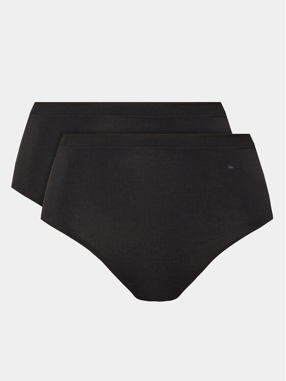 Triumph Triumph 2er-Set klassische Damenslips mit hoher Taille Smart Natural 10214889 Schwarz