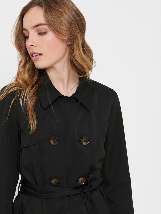 ONLY ONLY Trench 15191821 Nero Regular Fit