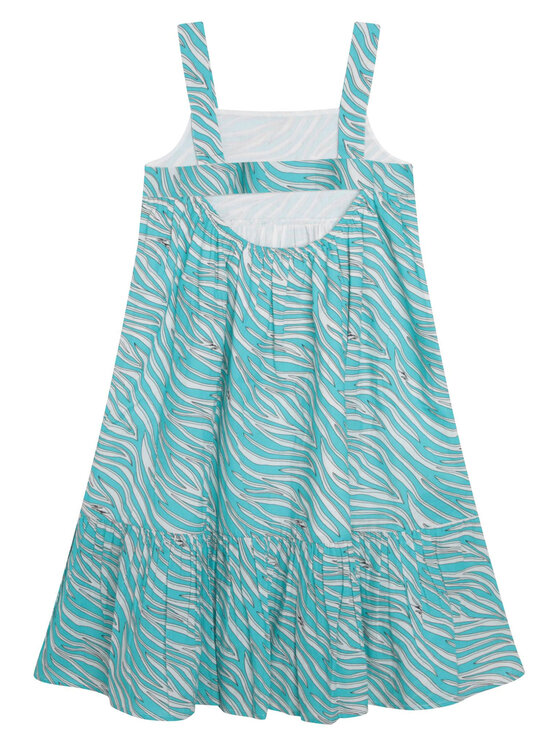 MICHAEL KORS KIDS MICHAEL KORS KIDS Sukienka R12148 S Turkusowy Regular Fit